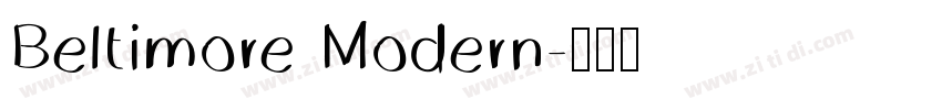 Beltimore Modern字体转换